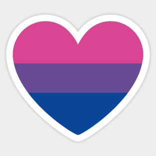 Bisexual Pride Heart Sticker